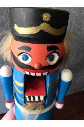 32 Cm Boyunda Ahşap Avrupa El Boyaması Fındıkkıran