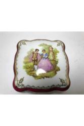 10,5 Cm X 10,5 Cm Ölçülerinde Fransız Limoges Bonboniyer