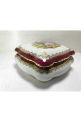 10,5 Cm X 10,5 Cm Ölçülerinde Fransız Limoges Bonboniyer