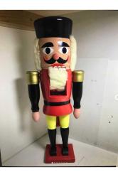 32,5 Cm Boyunda Ahşap El Boyaması Avrupa Fındıkkıran