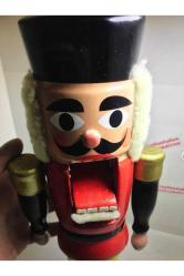 32,5 Cm Boyunda Ahşap El Boyaması Avrupa Fındıkkıran