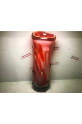 Murano Vazo 27 Cm Yüksekliğinde 9 Cm Çapında 1 Kilo 900 Gram Ağırlığında