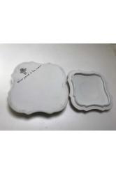 Fransız Limoges El Boyama Bonboniyer 11 Cm 11 Cm 3,5 Cm