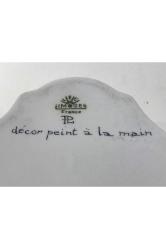 Fransız Limoges El Boyama Bonboniyer 11 Cm 11 Cm 3,5 Cm