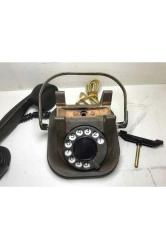 1950 Ler Bakır Gövdeli Rtt Belçika Üretimi Antika Telefon Yaklaşık 3 Kg Ağırlığında - jır