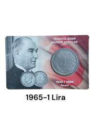 1965 1 Lira özel kitinde orjinal dönem parası