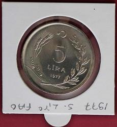 1977 5 Lira FAO Herkese Ekmek ve Konut  063