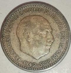 İSPANYA  1947  1 PESETA