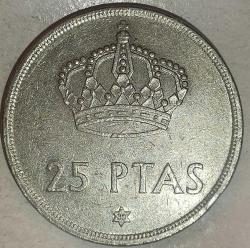 İSPANYA  1975/80   25  PESETA