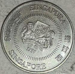 SİNGAPUR 1988  10  CENT
