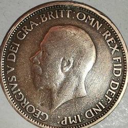 İNGİLTERE 1928  HALF  PENNY