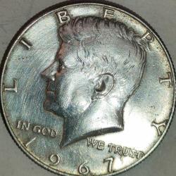 AMERİKA 1967  HALF DOLAR  GÜMÜŞ 11,5 GRAM