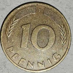 ALMANYA 1982 F    10 PFENNIG