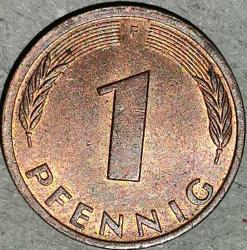 ALMANYA 1980 F    1 PFENNIG