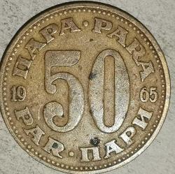 YUGOSLAVYA 1965  50 PARA