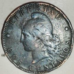 ARJANTİN  1890   2 CENTAVOS