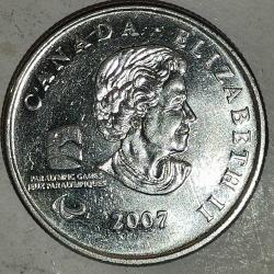 KANADA 2007  25  CENT   X Kış Paralimpik Oyunları, Vancouver 2010 - Tekerlekli Sandalye Körling
