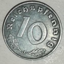 NAZİ ALMANYASI  1940 J  10 PFENNIG