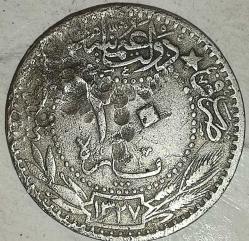 OSMANLI  SULTAN REŞAT 1327/3   20  PARA