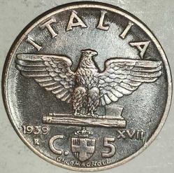 LOT.14 » İTALYA 1939  5 CENTESIMI