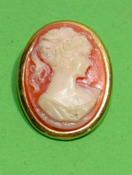 BR3-----CAMEO KADIN YÜZÜ BROŞ