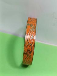 BL4---ESKİ BİTKİ DEKORLU PİRİNÇ BİLEKLİK