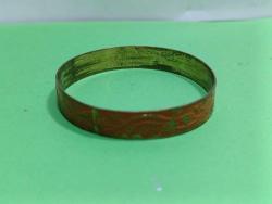 BL4---ESKİ BİTKİ DEKORLU PİRİNÇ BİLEKLİK