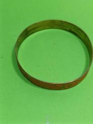 BL4---ESKİ BİTKİ DEKORLU PİRİNÇ BİLEKLİK