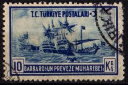 1941 Barbaros Hayreddin'in 395.Ölüm Yılı Pulu 10 Kuruş (tp0020)