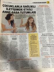 HÜRRİYET GAZETESİ HÜRRİYET KELEBEK 2 GAZETESİ DOĞUM GÜNÜ GAZETESİ - 5 Mayıs 2016 - sağlıklı aile yapısı-Çocuk gelişimi rehberi-kişilik gelişimin temeli aile-sağlıklı iletişim kurumları-çocuklarınıza vakit ayırın-çocuklarda sağlıklı iletişimde etkili anne baba tutumları-dengeli sınırlar ve demokratik yaklaşım-aile yapınız sağlıklı motive etkili problem çözme tekniği hamburger yöntemi-sihirli sözcüklerle sihirli yaklaşımlar- çocuklar neden doyumsuz ve mutsuz olurlar çocuklarınızla oyun oynayın