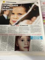 HÜRRİYET GAZETESİ HÜRRİYET KELEBEK 2 GAZETESİ DOĞUM GÜNÜ GAZETESİ - 2 Mayıs 2016 - çocuk gelişim rehberi-bebeklikten ergenliğe-psikoterapist doktor obengül ejder-çocuklarda alt islatma problemi-altta psikolojik nedenler yatabilir-doğru tuvalet eğitimi çok önemli-çocuklarda tırnak yeme problemi-çocuklarda parmak emme problemi-çocuklar ve hayali arkadaş-çocuklar neden yalan söyler çocuklarda çalma davranışı-10’lar hırsız olamazlar-hırsızlık nedenleri-patolojik olmayan hırsızlık-çocuklarda depresyona girebilir-aileye katılan yeni birey kardeş ve kardeş kıskançlığı-çocuklar ailesinin aynısıdır