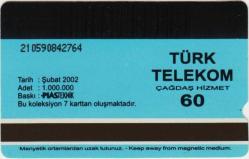 SÜSLEME SANATLARI - ALTIN İŞLEMELİ MİĞFER TELEFON KARTI 60'LIK TÜRK TELEKOM. ŞUBAT 2002