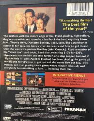 Anjelica Huston, John Cussack, Annette Bening, The Grifters (Original DVD)