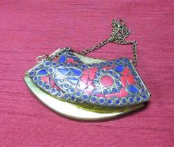 OTaNTiK LAPİS LAZULİ ve MERCAN TAŞLI HaRiKa NEPAL GERDANLIK