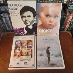FRANCOIS OZON COLLECTION - RICKY - LE REFUGE - POTICHE - 3 DVD - ORJINAL BANDROLLU