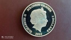 SOLOMON ADALARI 2 DOLLARS 2016 - ANTİK MISIR HATIRASI GÜMÜŞ