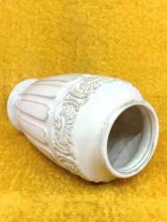 ANTİK YUNAN ROMA TARZINDA EL BOYAMA ESKİTME GÖRÜNÜMLÜ KABARTMA DESENLİ SERAMİK VAZO