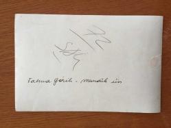 YEŞİLÇAM'IN YILDIZI FATMA GİRİK'İN ORİJİNAL FOTOĞRAFI - 18 x 12 cm EBADINDA - FATMA GİRİK ve EŞİ MEMDUH ÜN BİR MEKANDA OTURDUKLARI MASADA ŞARKICIYI DİNLEYİP ALKIŞLARKEN