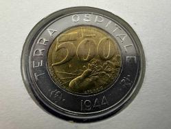 San Marino 500 Lire, 1991.  Pullu ilk gün zarfında çil