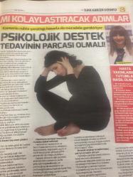 HÜRRİYET GAZETESİ HÜRRİYET KELEBEK 2 GAZETESİ DOĞUM GÜNÜ GAZETESİ - 6 Aralık 2017 - kanser tedavisi sırasında yaşam kolaylaştıracak adımlar-Türk kanser derneği-Türk kanser derneği ile birlikte tıbbi onkoloji uzmanı doktor Hilmi Ege beslenme ve diyet uzmanı dilşat baş psikolog İrem Sürmez‘den tedavi başarısını arttıran basit tedbirler tedavi sırasında ve sonrasında hareket etmekten korkmayın-psikolojik destek tedavinin parçası olmalı-hasta yakınlarının tutumları nasıl olmalı-alternatif ürünlere güvenmeyin-yoga iyi bir egzersiz tercihi olabilir-hastaya özel beslenme planı olmalı-hem sağlıklı kalın hem kansere karşı korun