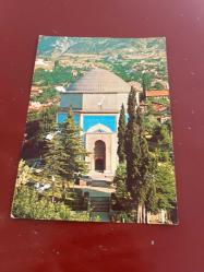 Bursa yeşil türbe emniyet basımevi    kartpostalı 15x11  ebatında