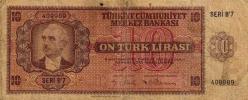 3.EMİSYON İNÖNÜ “ BERLİN “ 10 LİRA