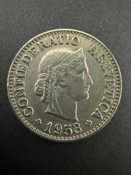 İsviçre 10 Rappen 1953