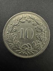 İsviçre 10 Rappen 1953