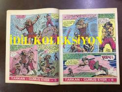TARKAN ÇİZGİ ROMAN, HAFTALIK MECMUA (DERGİ), İLK BASKI - SEZGİN BURAK - SAYI: 82 - TARKAN, GÜMÜŞ EYER - 14 HAZİRAN 1972 - ARKA KAPAK; HİPPİ KRALI PİPPİ ve DEMİR PENÇE - TARİHE ÜN SALMIŞ TÜRKLER: BALİ BEY