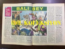 TARKAN ÇİZGİ ROMAN, HAFTALIK MECMUA (DERGİ), İLK BASKI - SEZGİN BURAK - SAYI: 82 - TARKAN, GÜMÜŞ EYER - 14 HAZİRAN 1972 - ARKA KAPAK; HİPPİ KRALI PİPPİ ve DEMİR PENÇE - TARİHE ÜN SALMIŞ TÜRKLER: BALİ BEY