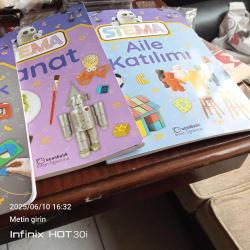 Uçan Balık erken öğrenme seti yaz -ilkbahar-matematik-sanat - aile katılımı 5 kitap