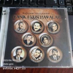 Çok Nadir Bağrı yanık sanatçılardan yanık uzun havalar ,2 CD ambalajında