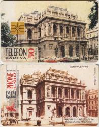 MACARİSTAN ESKİ TELEFON KARTI 1995 BUDAPEŞTE TARİHİ BİNA.