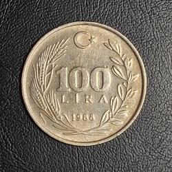 1988 YILI MADENİ 100 TÜRK LİRASI ÇA  TCM 2538